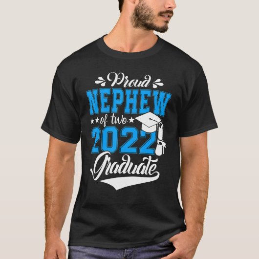2022誇りを持った年卒業のクラスの甥 Tシャツ (正面)