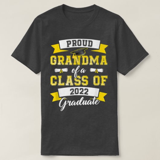 2022誇りを持った年大学院のおばあちゃん Tシャツ (デザイン正面)