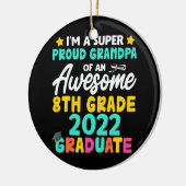 2022誇りを持った年8級卒業おじいちゃんクラス セラミックオーナメント (左)