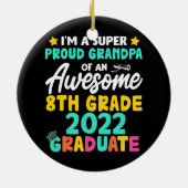 2022誇りを持った年8級卒業おじいちゃんクラス セラミックオーナメント (裏面)