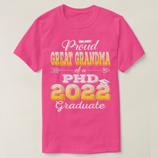 2022誇りを持った年PHD大学院DocのGrandaクラス Tシャツ (デザイン正面)