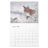 2022赤キツネアートカレンダー カレンダー (1月 2027)