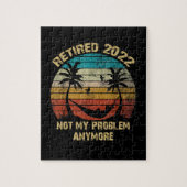 2022退職したビーチでの私の問題の退職 ジグソーパズル (縦)