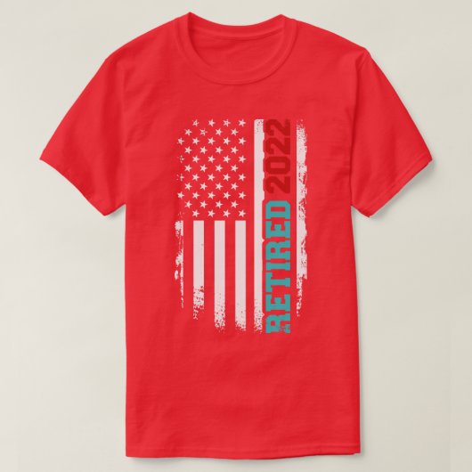 2022退職したヴィンテージ(米国) Tシャツ (デザイン正面)
