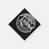 2022退職した年の正式な問題はもう私の問題ではない スタンダードカクテルナプキン (角)