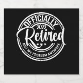 2022退職した年の正式な問題はもう私の問題ではない ビールラベル (シングルラベル)