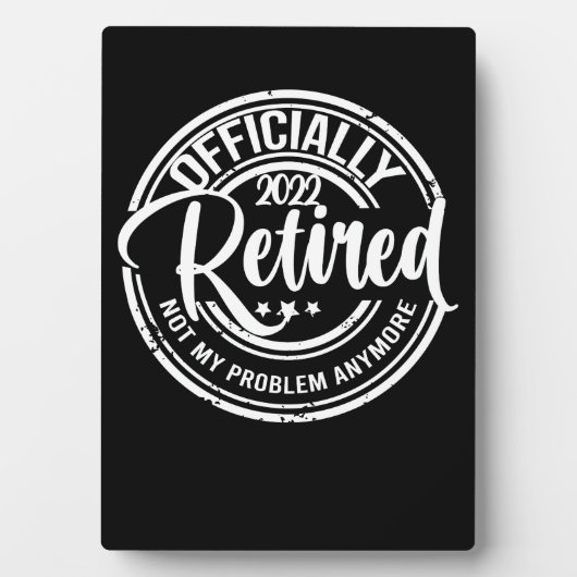 2022退職した年の正式な問題はもう私の問題ではない フォトプラーク (正面)