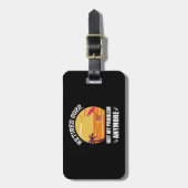 2022退職した年はもう私の問題ではない再おもしろい生 ラゲッジタグ (正面縦)