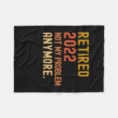 2022退職した年はもう私の問題ではない引退 フリースブランケット (正面(横))