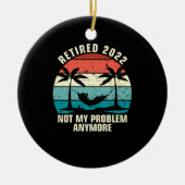 2022退職した年はもう私の問題ではない退職 セラミックオーナメント (正面)