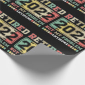 2022退職した年はもう私の問題ではない退職 ラッピングペーパー (角)