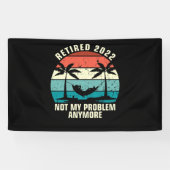 2022退職した年はもう私の問題ではない退職 横断幕 (横)