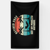 2022退職した年はもう私の問題ではない退職 横断幕 (縦)