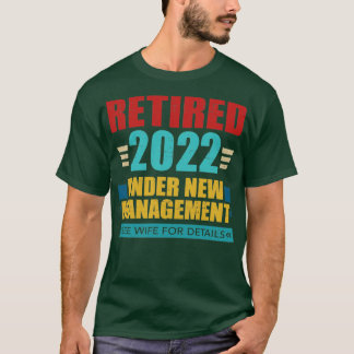 2022退職した年新管理型レトロ Tシャツ