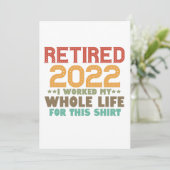 2022退職した年、私はこの贈り物のために一生働いた 招待状 (スタンド正面)