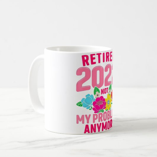 2022退職した私の問題はもう先生引退 コーヒーマグカップ (正面左)