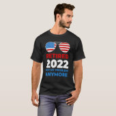 2022退職した私の問題はもはやアメリカ国旗Sungl Tシャツ (正面フル)
