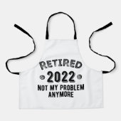 2022退職した Not My Proble エプロン (正面)