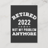 2022退職した Tシャツはもう問おもしろい題なし 名刺 (正面)