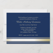 2022金ゴールドストライプ大学トリフォトブルー 招待状 (裏面)