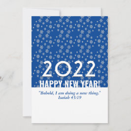 2022青い雪片クリスチャン新年 シーズンカード
