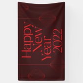 2022鮮やか年エレガントカッコいい初デザイン 横断幕 (縦)