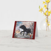 2022 クリスマスの馬たち ver2 カード (黄色い花)