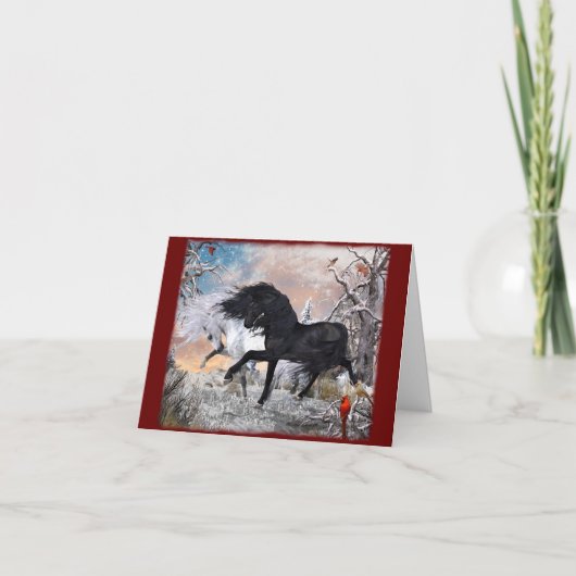 2022 クリスマスの馬たち ver2 カード (正面)