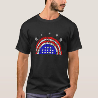 2022 国際ドットの日 アメリカ国旗 水玉 Tシャツ