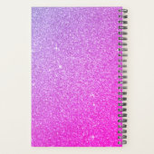 2022 紫色粉色闪光亮片字母图案 プランナー手帳 (裏面)
