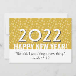 2022 | 金ゴールド | クリスチャン | 新年 シーズンカード