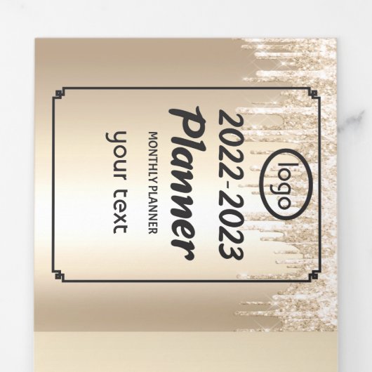 2022-2023カレンダー業務案内三折ホール 三つ折りカード (フラップ)