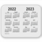 2022-2023年Janz Transparentによる学年カレンダー シール (正面)