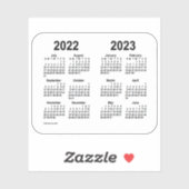 2022-2023年Janz Transparentによる学年カレンダー シール (シート)