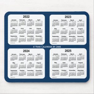 2022-2025 Police Box Blue 4 Year Calendar by Janz マウスパッド