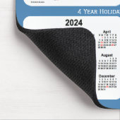 2022-2025 Steel Blue Holiday Calendar by Janz マウスパッド (コーナー)