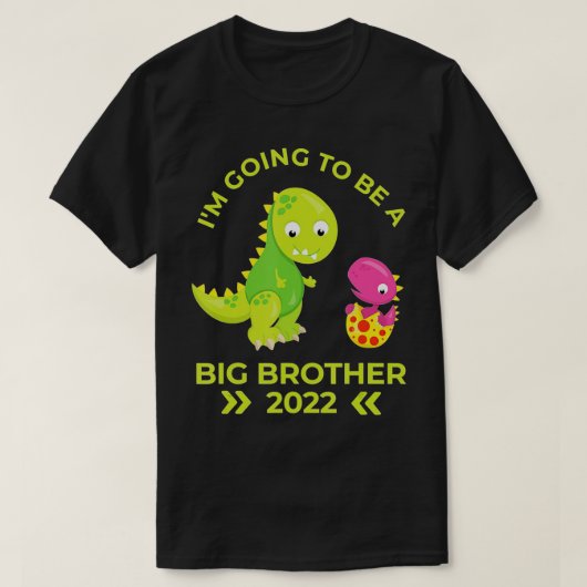 2022 Big Brother Little Sister Dinosaurs  Tシャツ (デザイン正面)