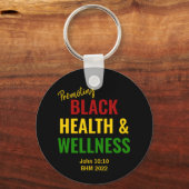 2022 Black History Month Health & Wellness キーホルダー (正面)
