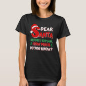 2022  Christmas  Kids Adults Santa I Can Explain Tシャツ (正面)