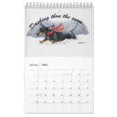2022 Dachshund Dog ArtCalendar著Charlotte Yealey著 カレンダー (1月 2026)