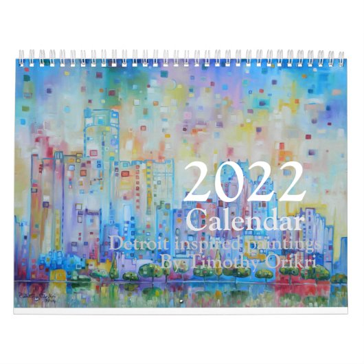 2022 Detroit inspired Calendar カレンダー (カバー)