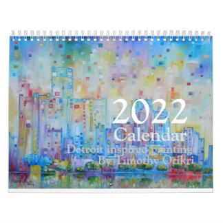 2022 Detroit inspired Calendar カレンダー