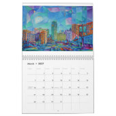 2022 Detroit inspired Calendar カレンダー (3月 2027)