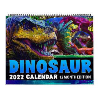 2022 DINOSAUR WORLD CALENDAR: Kids Calendar Print カレンダー