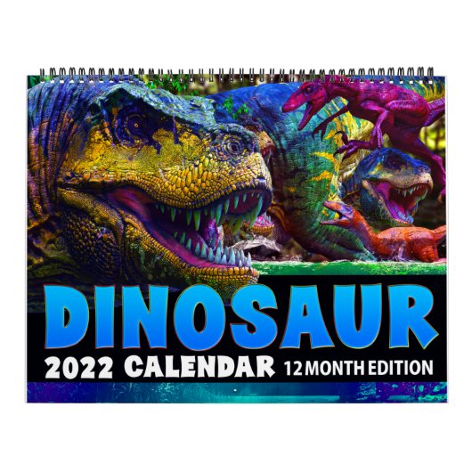 2022 DINOSAUR WORLD CALENDAR: Kids Calendar Print カレンダー (カバー)