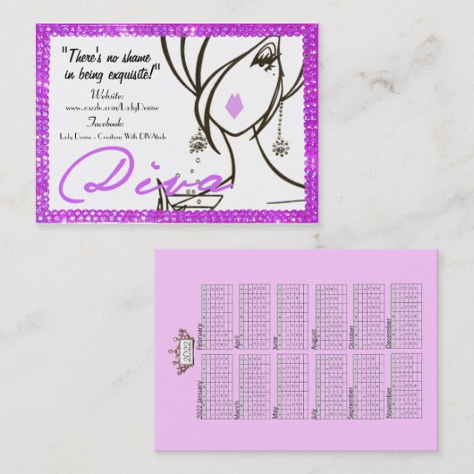 2022 Divaカレンダー/名刺 名刺 (正面/裏面)