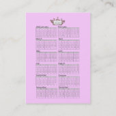 2022 Divaカレンダー/名刺 名刺 (裏面)