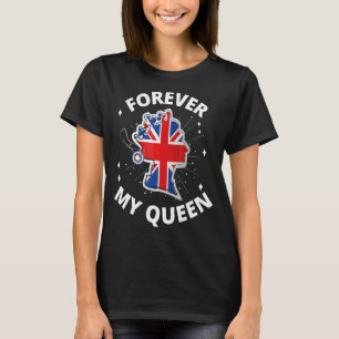 2022 Forever My Queen Britishプライド評価E Tシャツ