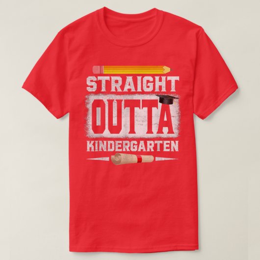 2022 Gのストレートアウト幼稚園鉛筆クラス Tシャツ (デザイン正面)