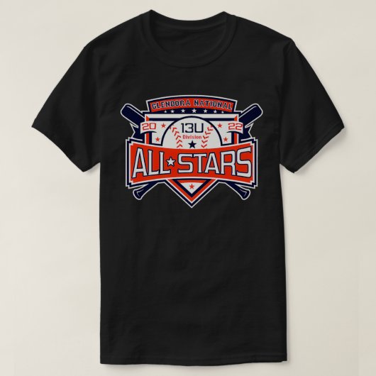 2022 Glendora Intermediate Baseball Stars Gear Pre Tシャツ (デザイン正面)